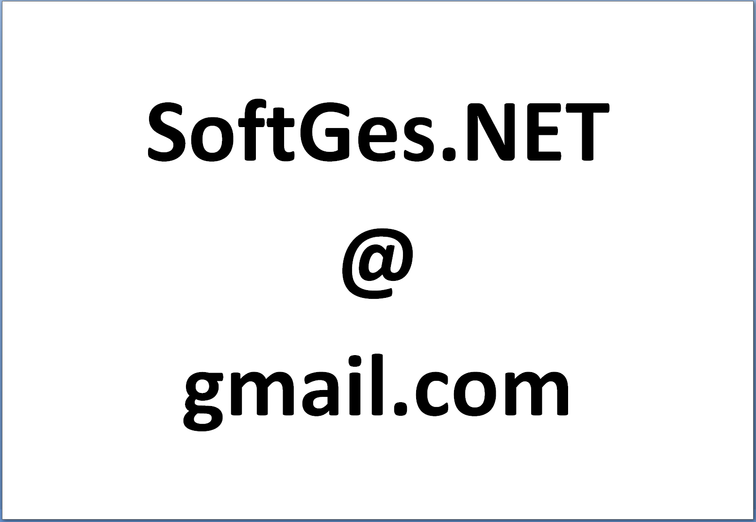 Contacto SoftGes.NET